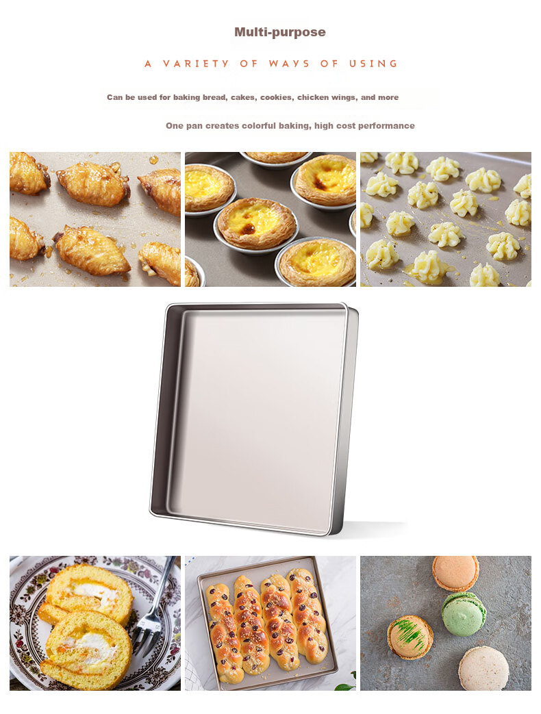 Mohuanchufang Square Baking Tray Snowflake Su Oven-Specific Cake Roll 28cm Baking Swiss Roll Snowflake Pastry Tiramisu Mold 8