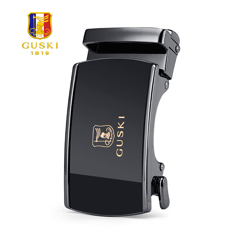 GUSKI Brand Belt Buckle, Men's Waistband Clip, Alloy Material, Business Casual Trouser Buckle, 3.5cm Universal Fit