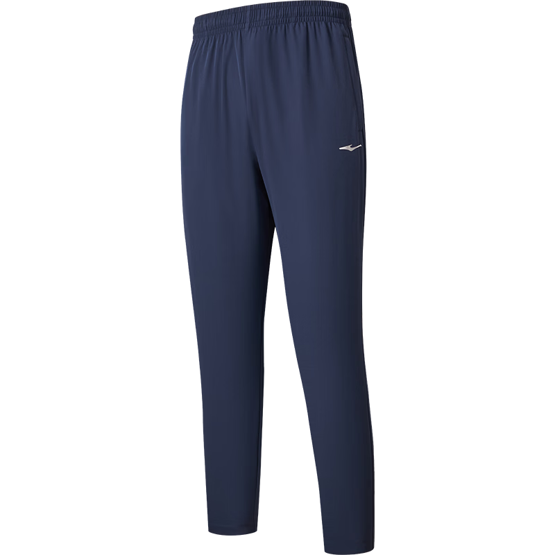 ERKE Men's Sports Pants, Summer Woven Long Pants, Straight-Leg, Cool-Feeling, Quick-Drying, Moisture-Wicking, Elastic, Casual Running Trousers for Me