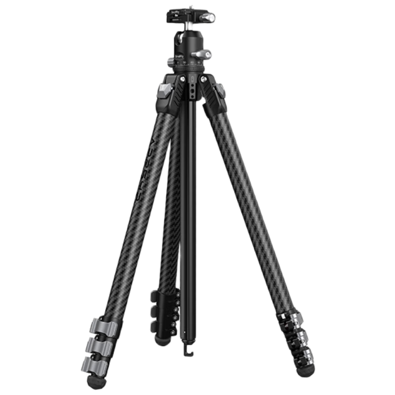 SmallRig Carbon Fiber Tripod DSLR Mirrorless Camera Photography Portable Lightweight Hydraulic Ball Head Camera Stand (Ball Head Version)