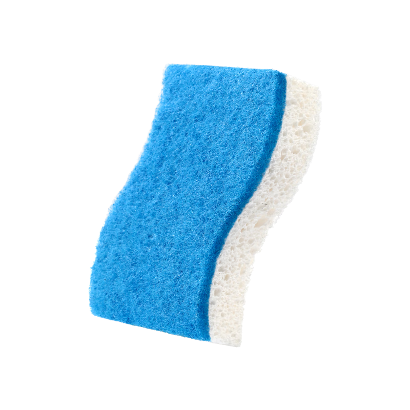 JD Jingzao S-Shaped Natural Wood Pulp Cotton Cloths 3-Pack Kitchen Cleaning Cloths Dishwashing Sponges Non-Stick Oil Scrubbers