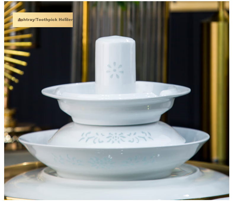 Yunzhihe Jingdezhen New Exquisite High-End Porcelain Dinnerware Set Complete Plates and Bowls Wedding Housewarming Gift 12