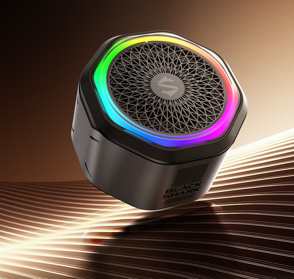 Black Shark Portable Bluetooth Speaker Magnetic Wireless Desktop Outdoor Sports Waterproof Mini Speaker with Phone Stand Compatible with iPhone 17 2