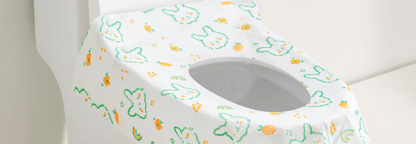 Guxu Disposable Toilet Seat Covers Full Coverage Individually Packaged Maternity Enlarged Travel Hotel Portable Toilet Seat Pads 10 Pieces 4