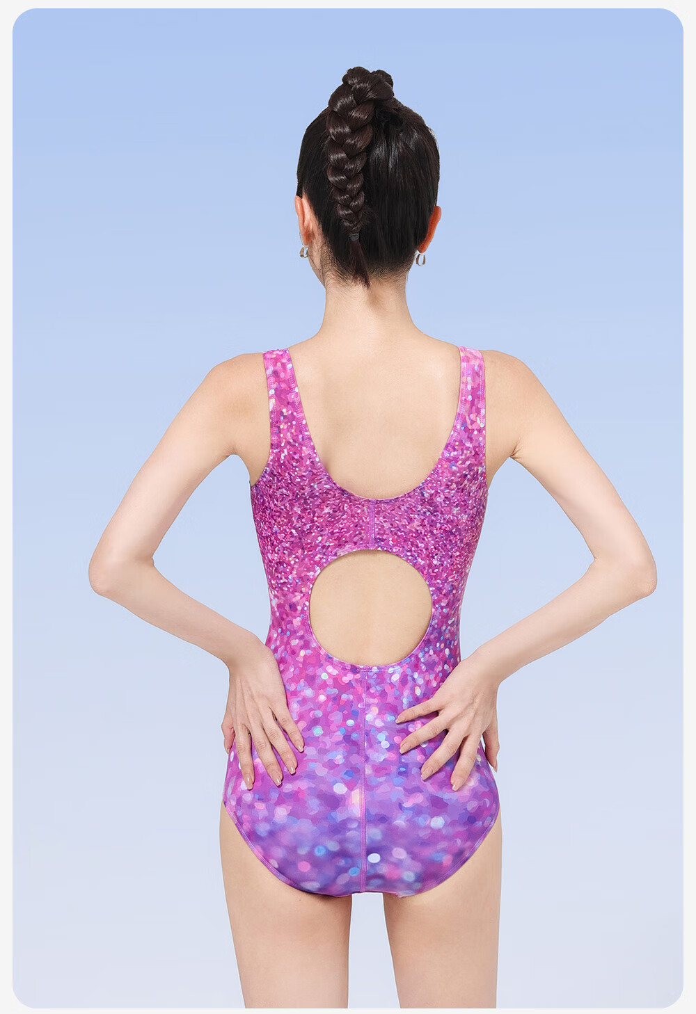 Xtep Women's Slimming Tummy Control One-Piece Triangle Sexy Professional Racing Swimsuit for Swimming Pool 11