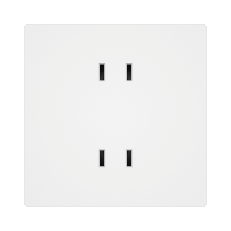 Linptech E3S Ultra-thin Switch Socket 10A Four-hole Socket 86 Type Panel White