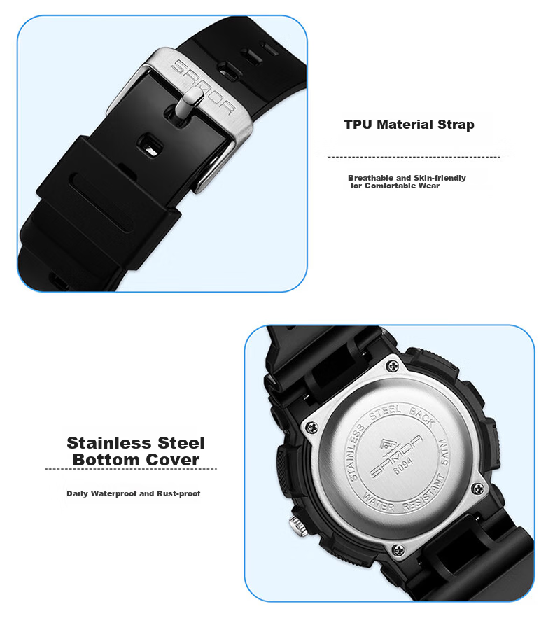 GEORGCOUNT Watch for Men And Women, Youth 2025 New Model, Silent Exam-Specific Waterproof Quartz Watch for Middle And High School Students 16