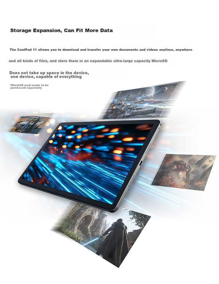 Lecoo Tablet 11-Inch Pad 2 [Subsidies], Phone Call, 4G All Network, Large Screen, Study Device, 8000mAh Large Battery, 8+256GB, Gray 8