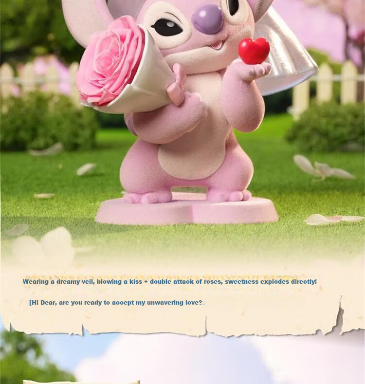 Bozhiting Stitch Blind Box Toy Figurine, Desktop Decoration, Preserved Flower, Birthday Gift 10