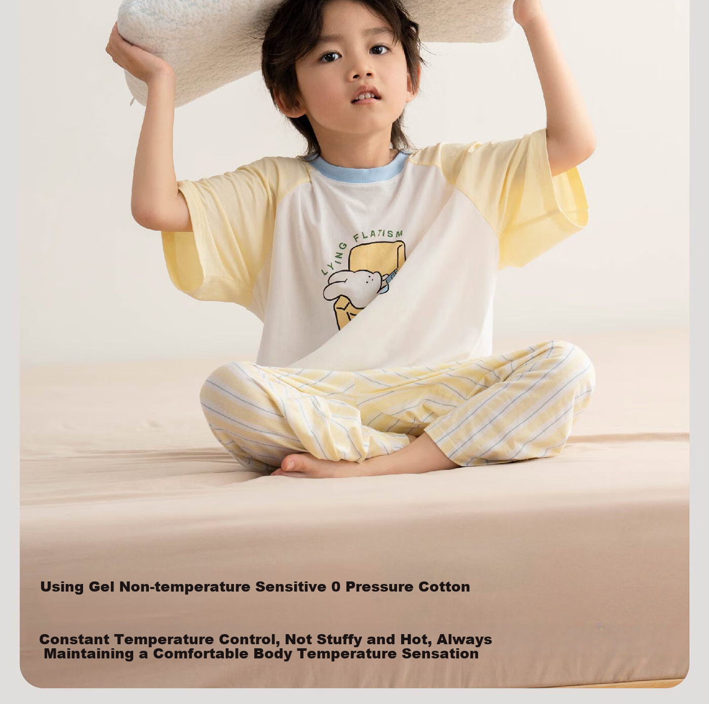 Fessura Pillow for Children's Nap, Memory Foam Pillow, Skin-Friendly And Breathable with Pillowcase, Suitable for Student Dormitory And Home Use, Antibacterial And Anti-Mite 6