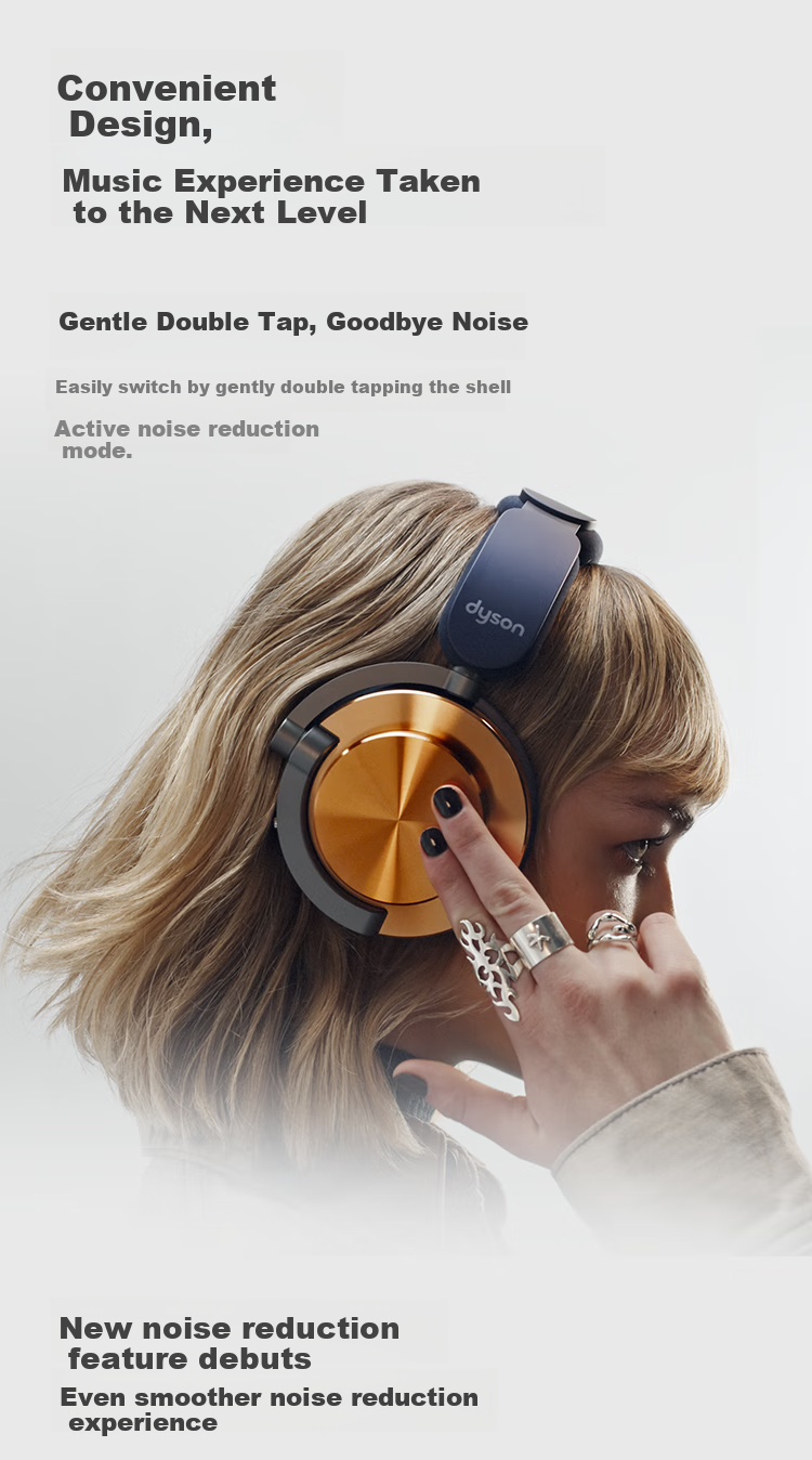 DYSON Dyson Ontrac Noise-Cancelling Headphones, Ontrac Wireless Headphones, Over-Ear Bluetooth Headphones, WP02 Geek Black 8