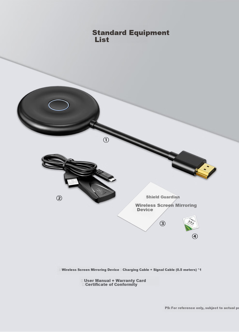 SDWS Wireless Screen Mirroring Device for Mobile Phones, HDMI Audio And Video Synchronization Transmitter, 4K HD Dual-Band Connector for Apple And Android Phones, Computers to Connect TV And Monitor SE89M 15
