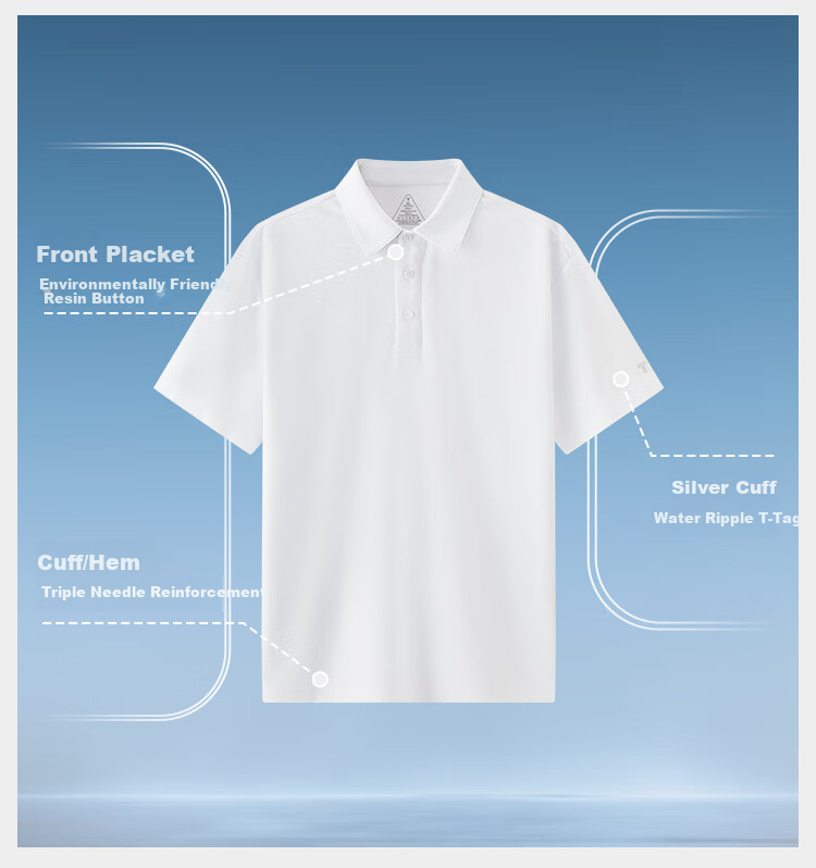 MuzhibaixiaoT [Bingyu POLO Shirt] Cool-Feeling Antibacterial Short-Sleeve Polo Shirt for Men And Women, Summer Business Casual, Bright White, 4XL 6