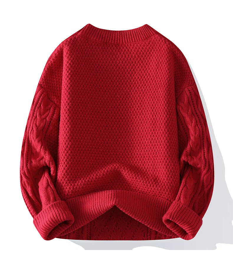 Paul Frank Red Casual Autumn Winter Knitted Sweater New Sports Men's Trendy Loose Knitwear Red L 6
