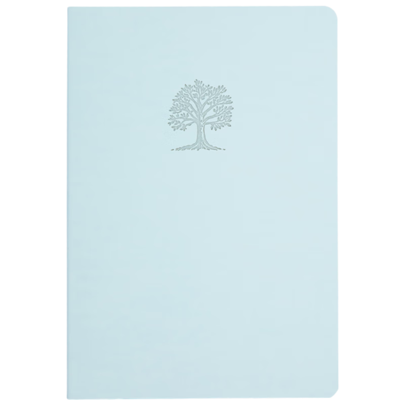 COMIX Notebook A5/96 Sheets Double-layer Fabric Soft Leather Business Office Meeting Diary Fashion Printed Series Blue ECPA5961