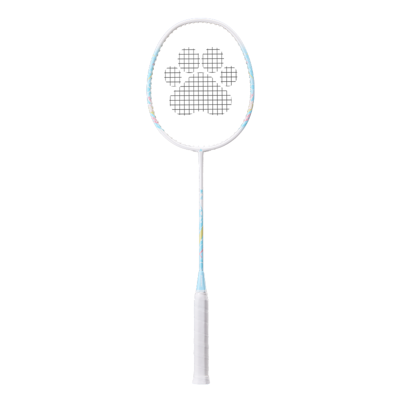 KAWASAKI Badminton Racket Pair Set for Training, Competition, Student Use, Durable Double Rackets, Cat Blue/purple