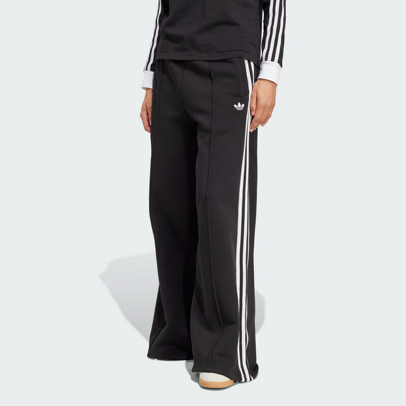 Adidas Trefoil Series, Women's 3S WIDE SWEATPT Knit Pants JV7473, Black, XL