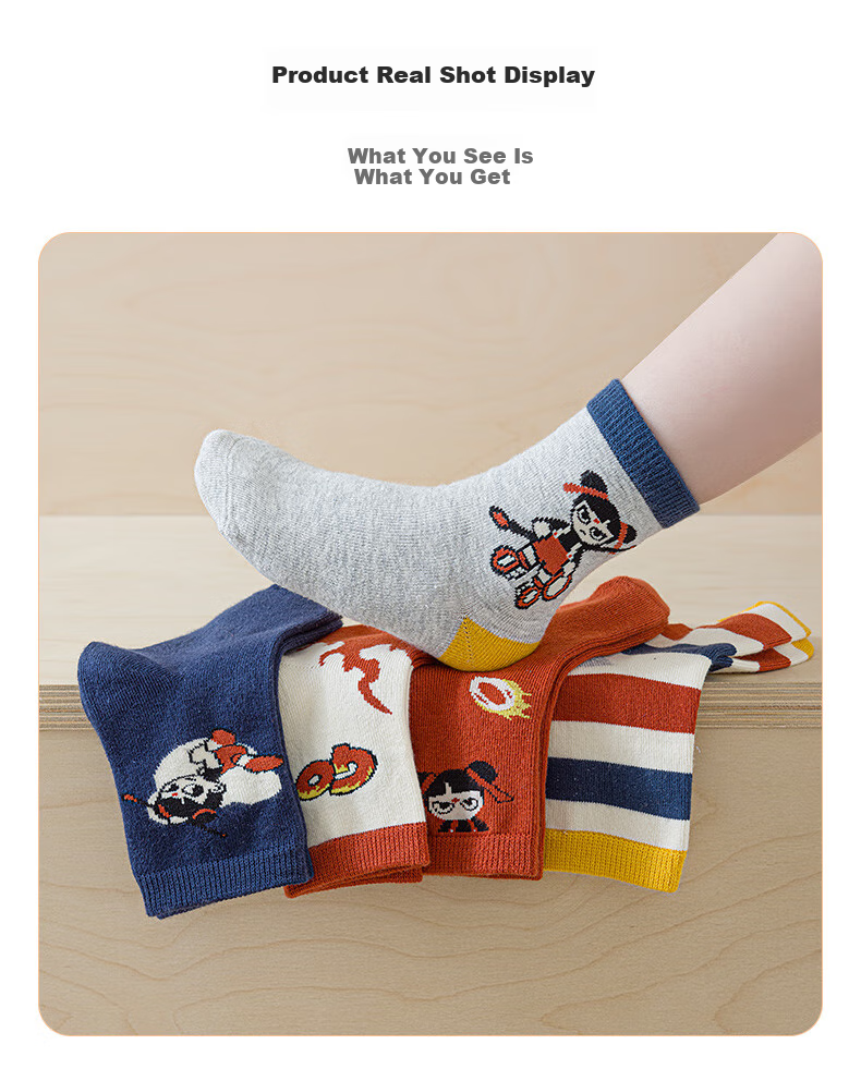 LIUZHI SHU Handmade Seamless Autumn And Winter Children's Socks for Boys, Big Kids, Toddlers, Mid-Calf, Long Tube, Spring And Autumn Thick Style 11