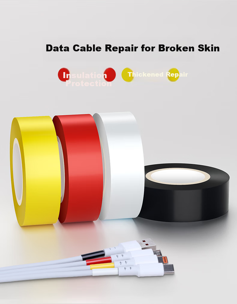 Mileqi Electrical Tape, PVC Insulation Tape, High Adhesion, Heat Resistant, Waterproof, Low Temperature Resistant, Lead-Free, Wear-Resistant, Moisture-Proof, Insulating Tape, 18mm*10m*5 Rolls, Yellow 3