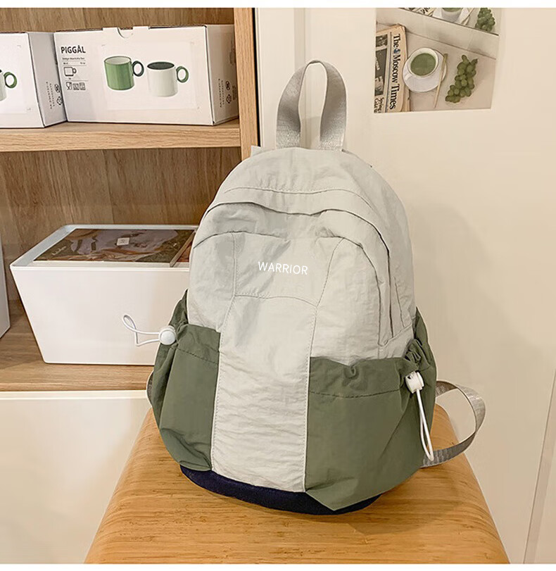 Warrior Unisex Outdoor Travel Backpack Nylon School Bag Colorblock Casual Hiking Bag for Women and Men 6
