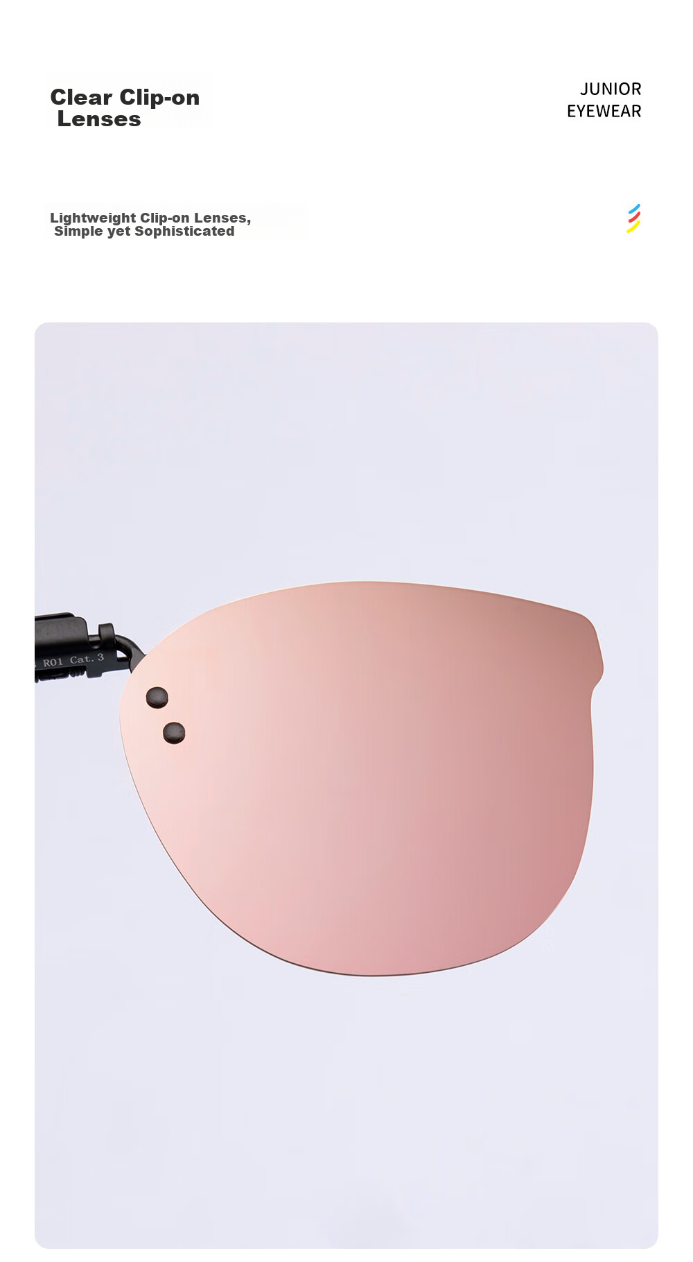 Wanpishu Polarized Sunglasses Clip-On for Children 8-16 Years Old, UV400 Anti-UV Protective Eyewear for Boys And Girls 7