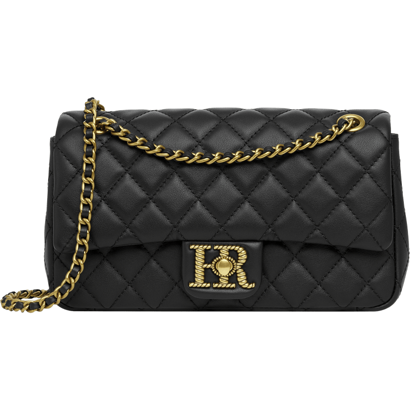 HR Handbag, Women's Small Square Bag, Diamond Pattern Chain Bag, Top-Grain Leather Shoulder Crossbody Bag for Women, Birthday Gift for Girls