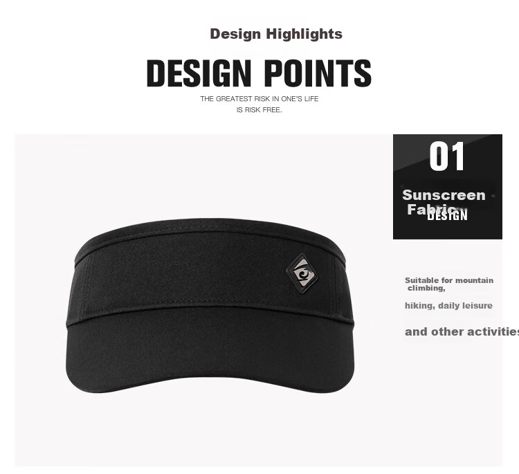 TOREAD Hat Spring And Summer Unisex Breathable Casual Hat Outdoor Hiking Sun Protection Cap TELLBM80735 Black 1