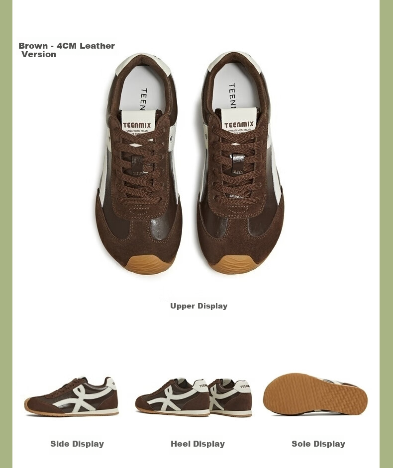 TEENMIX Rainbow Filling Candy, Height-Increasing Thick-Soled Red Forrest Gump Sneakers, Casual Sports Shoes 26