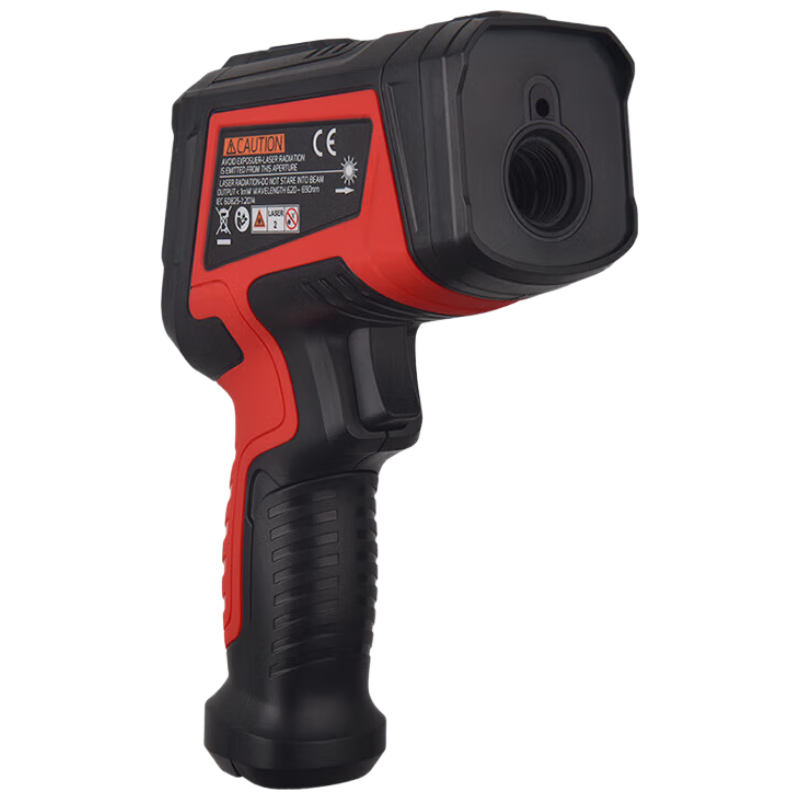 Teans High-Temperature Thermometer Industrial High-Precision Infrared Thermometer Smelting Casting Oil Temperature Gun TA603A
