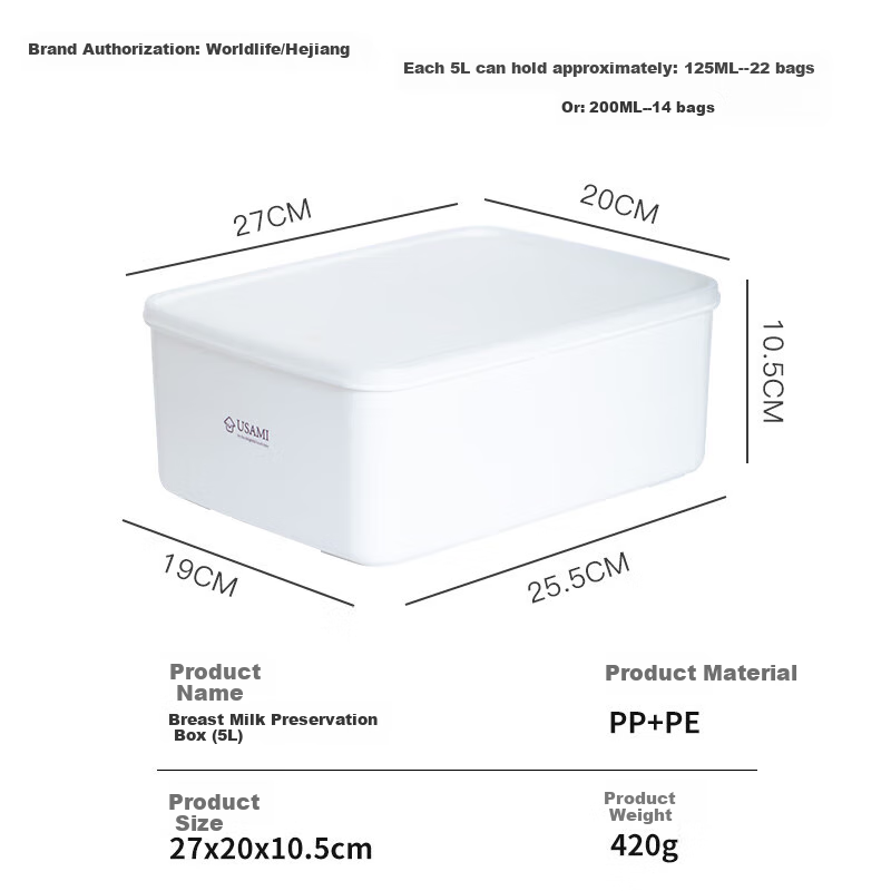Daisy Leaf Breast Milk Storage Container, Refrigerator Freezer Milk Storage Box, Fresh-Keeping Freezer Milk Storage Container