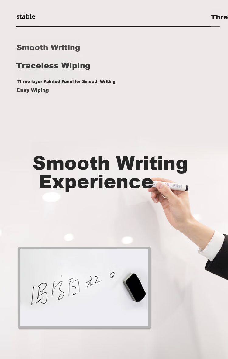 BBNEW Premium High-End 90*180cm Double-Sided Magnetic Whiteboard, Movable Stand-Up Adjustable Height Flip Writing Board for Training Meetings Office Home Children's Teaching Vertical Blackboard V-DW 5