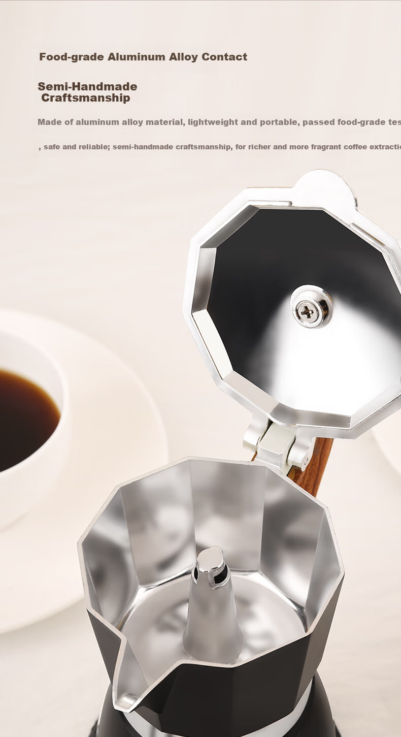 CLITON Mini Moka Pot Electric Stove Ceramic Stove Coffee Maker Tea Maker Tea Brewing Stove Heating Stove Round Edge Off-White 5