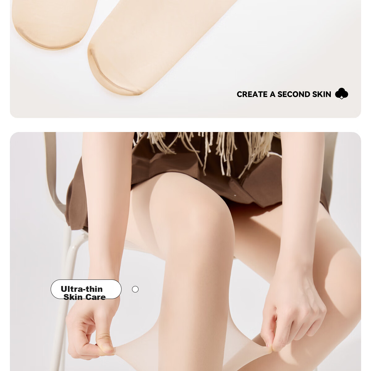 BONAS Silk Stockings for Women, Summer Ultra-Thin 5A Antibacterial Bare Leg Miracle, 4 Pairs of Snag-Resistant Pantyhose, Flesh Color, Black Silk 4 Pieces 14