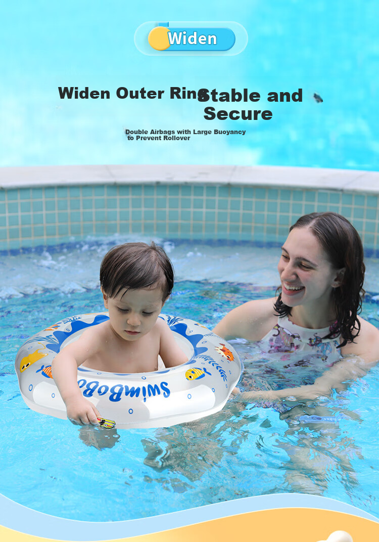 Swimbobo Children's Swim Ring, Baby Water Play Float, Kids Swimming Ring, Baby Swimming Equipment Safety Seat K8015B 8
