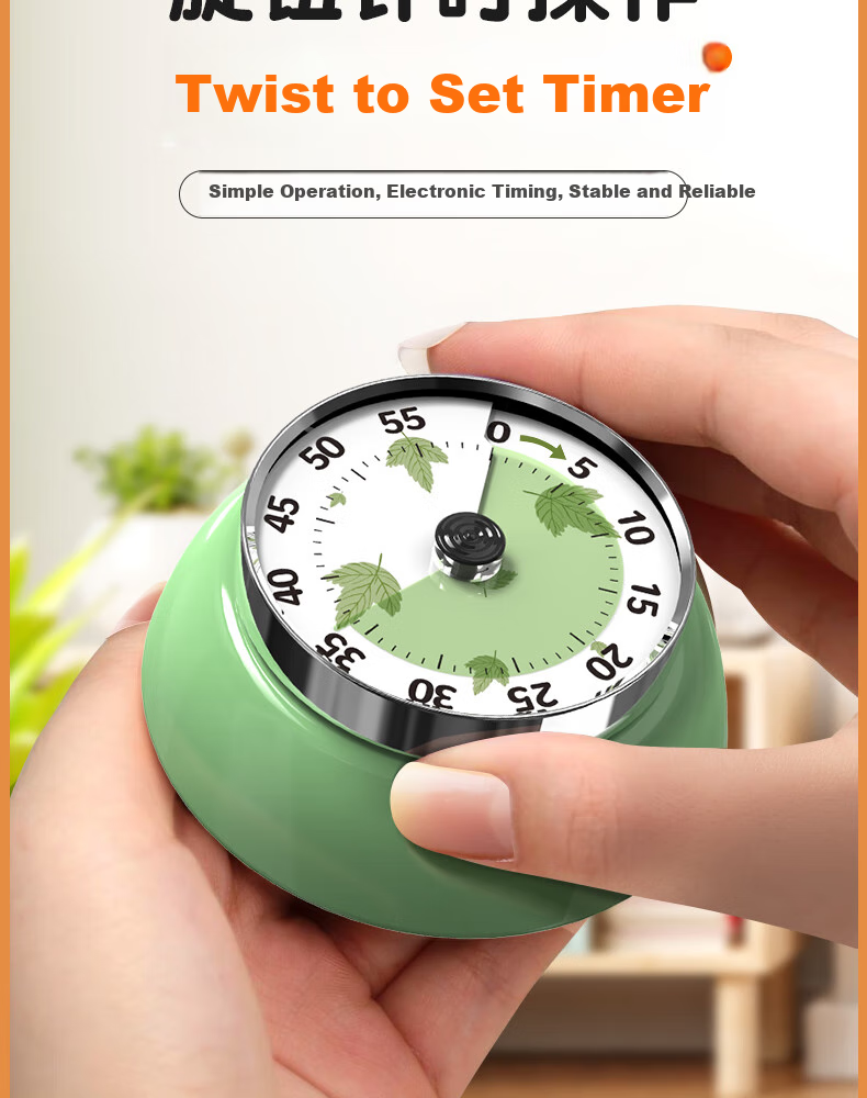 Timess Visual Timer, Kitchen Cooking Multifunctional Timer, Time Management Tool, Children's Dopamine, Back-To Season Gift 5