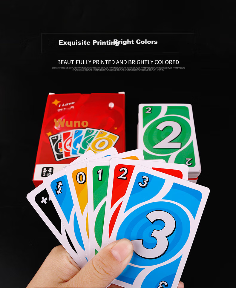 Zihu Wuno Game Cards, Iron Box Punishment Edition, Wuno Board Game Cards, Thickened Wuno Playing Cards, Casual Party Multiplayer Toy 3
