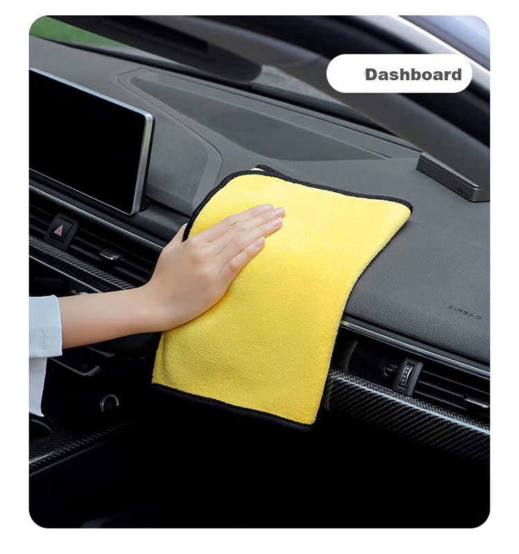JPLAYER Car Wash Towel Cleaning Cloth Coral Fleece Absorbent Cleaning Household Cleaning Car Wiping Towel 30*60CM 3 Pieces 10