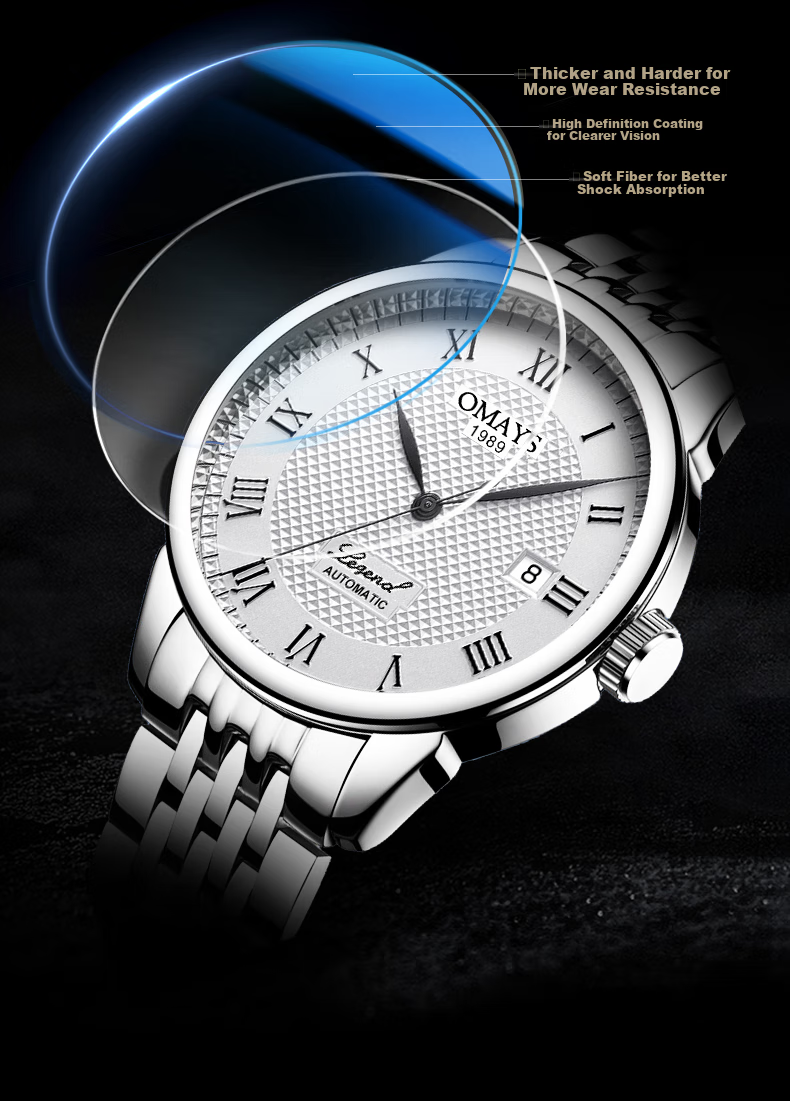 Oumeishi Men's Watch, Fully Automatic Mechanical Watch Brand, Swiss-Style, Father's Day Gift for Dad, One of The World's Top Ten Famous Watches 10