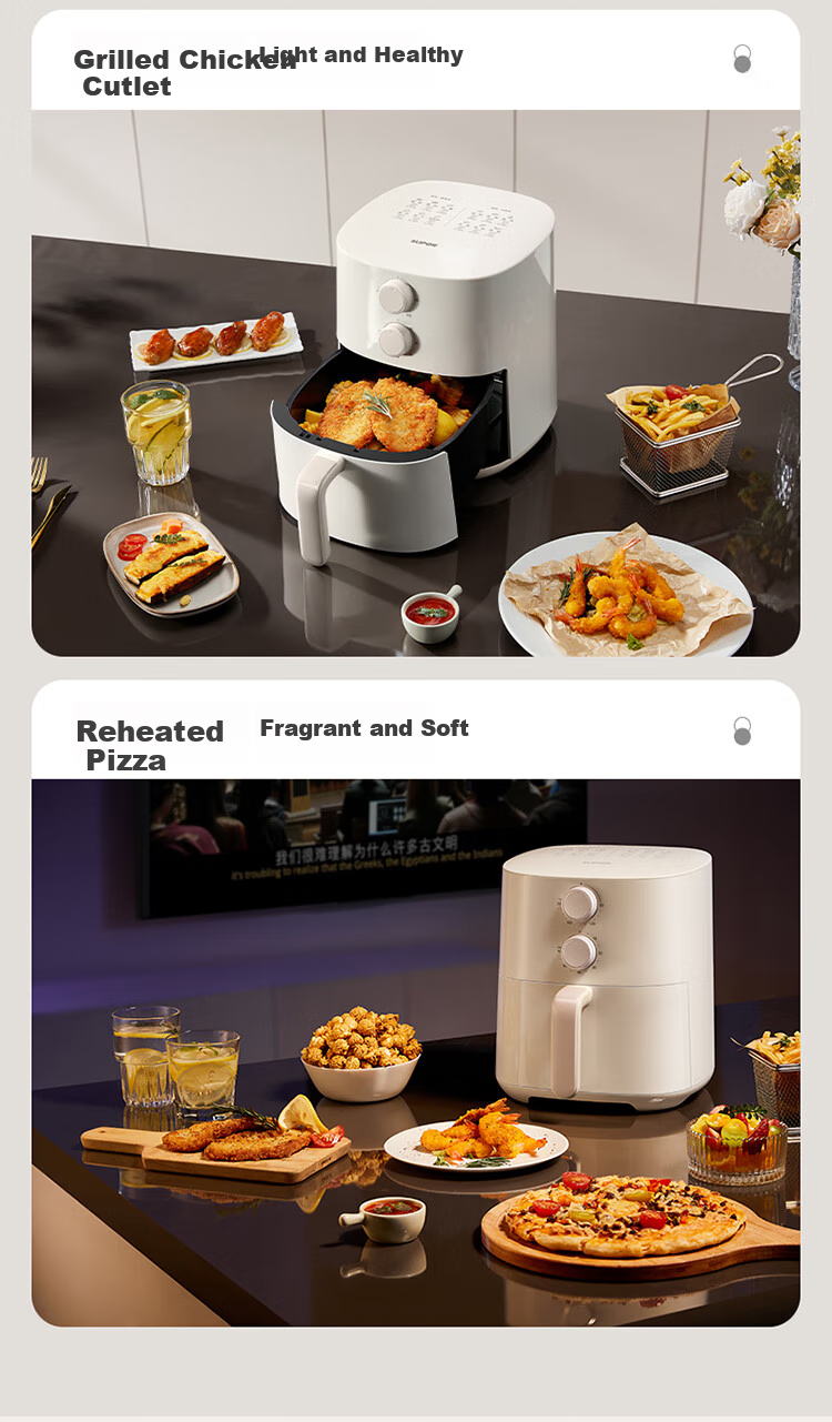 SUPOR Air Fryer with No-Flip Function, Home Automatic Multi-Function Steaming, Baking And Frying All-In Machine with Metal Interior, No Need to Flip Food, Steam Tenderizing And Deep-Frying, KJ42D801 15