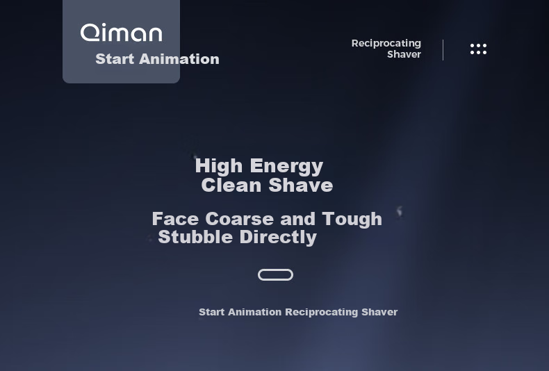 Qiman Electric Shaver Reciprocating Alloy Razor for Men with Three Heads Fully Washable Dry And Wet Dual Shaving Gift Box Set Birthday Present for Husband Or Boyfriend [Mid-Autumn Festival Gift] 1