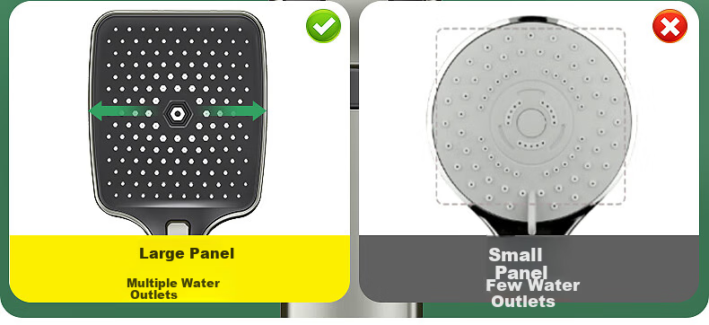 Haili Large Panel Powerful High-Pressure Shower Head, Bathroom Bathing High-Pressure Handheld Sprayer ZH243Q 10
