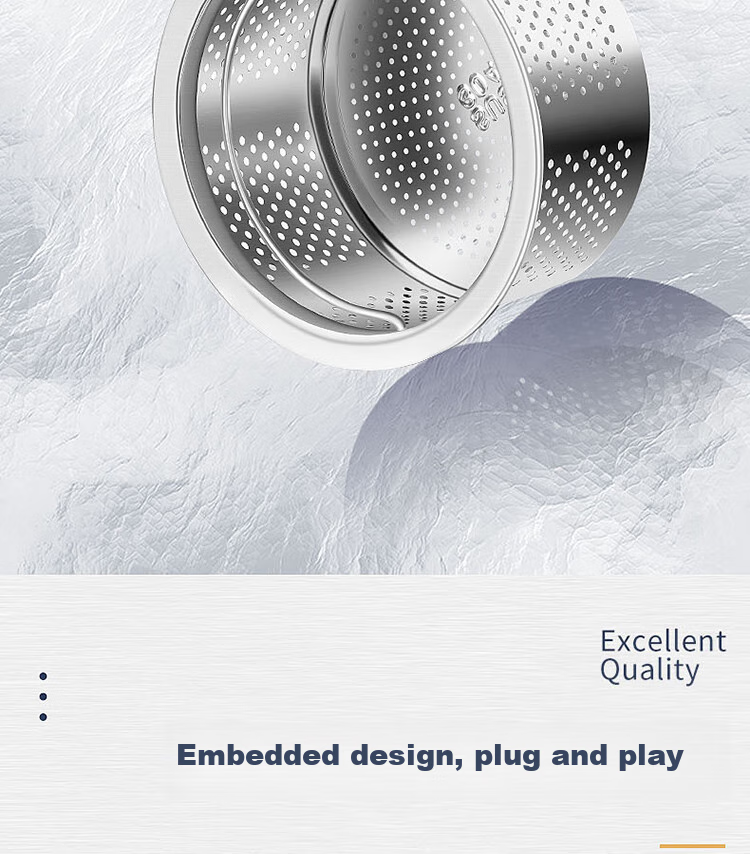 BJ Stainless Steel Kitchen Sink Strainer, Drain Filter, Vegetable Washing Basin, Dishwashing Sink Mesh (Small Basket) 7