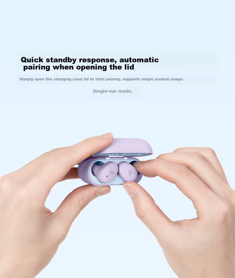 FINAL COTSUBU for ASMR MK2 True Wireless Bluetooth Earphones, ASMR Sleep Headphones, Comfortable to Wear, Stable Connection, Lavender Color 10