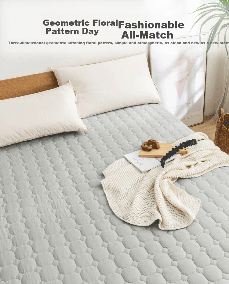 JD Original Mattress Protector, 3-Layer Standard Class A Nanm-Grade Antibacterial Mattress Pad, 1.8x2m, White 9
