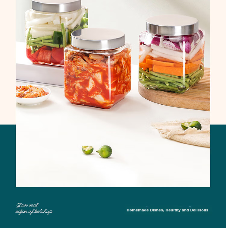 Baijie Sealed Jars for Jam, Honey, Bird's Nest, Liquor Infusion, Pickles, And Kimchi, Set of 6 10