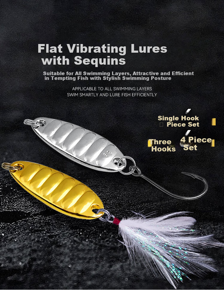Guowangluya Pingzhenliang Lure Fishing Bait Set, Long-Distance Casting, Maokou Baitiao, Specially Designed for Freshwater Metal Lures, 3g 1