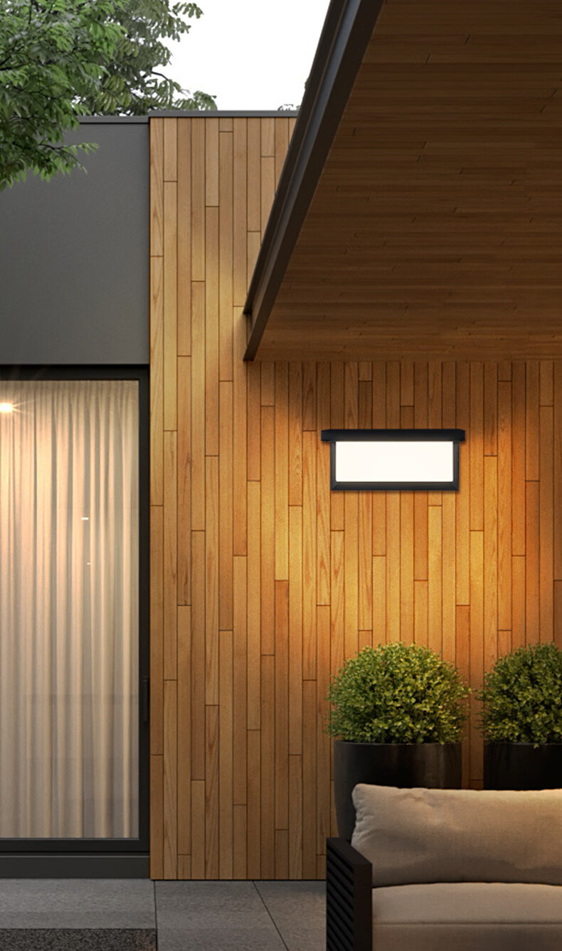 Zuoji Outdoor Wall Light JD Self-operated Staircase Corridor Villa Waterproof Balcony Outdoor LED Wall Lamp Modern Simple 25W Warm Light 15
