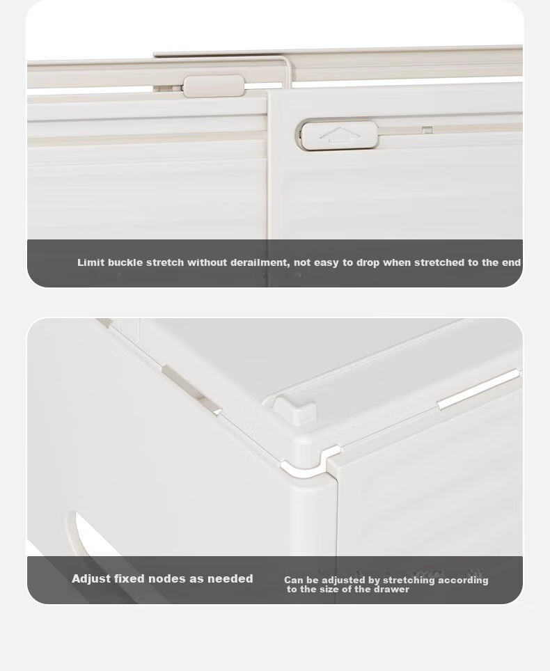 Jiadu Extendable Storage Box, Drawer-Style Desktop Snack Organizer, Kitchen Storage Container, Deep Cabinet Storage Box 20