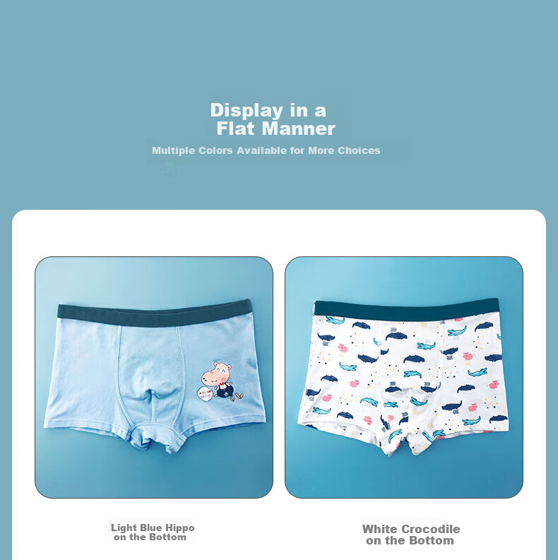 Bingxuemumian Boys' Underwear, Class A Cotton, 3A Grade Antibacterial, Boxer Briefs for Boys, Sweat-Absorbing And Breathable Boxers for Older Childre 13