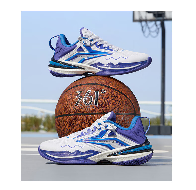 361° Battle Axe Kids Basketball Shoes 25 Youth Professional Training Liquid Cloud Technology Responsive Anti-Twist Sports Shoes White 35 3